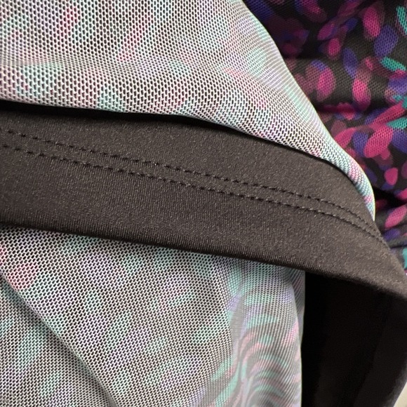 Express Off The Shoulder Long Sleeve Mesh Ruched Bodycon Dress Size Medium NWT - Picture 7 of 10